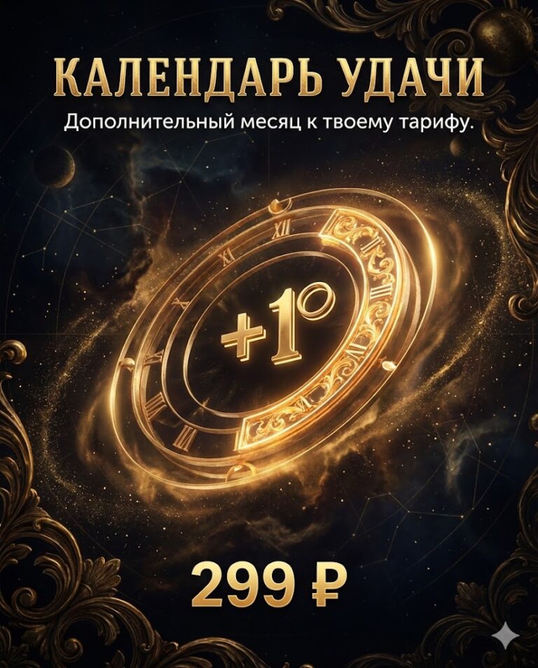 12. Календарь удачи + месяц — 299 ₽