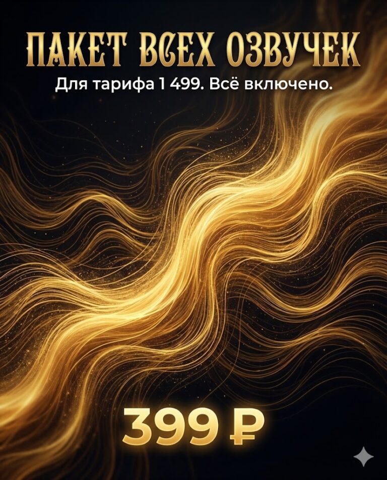 35. Пакет всех озвучек — 399 ₽