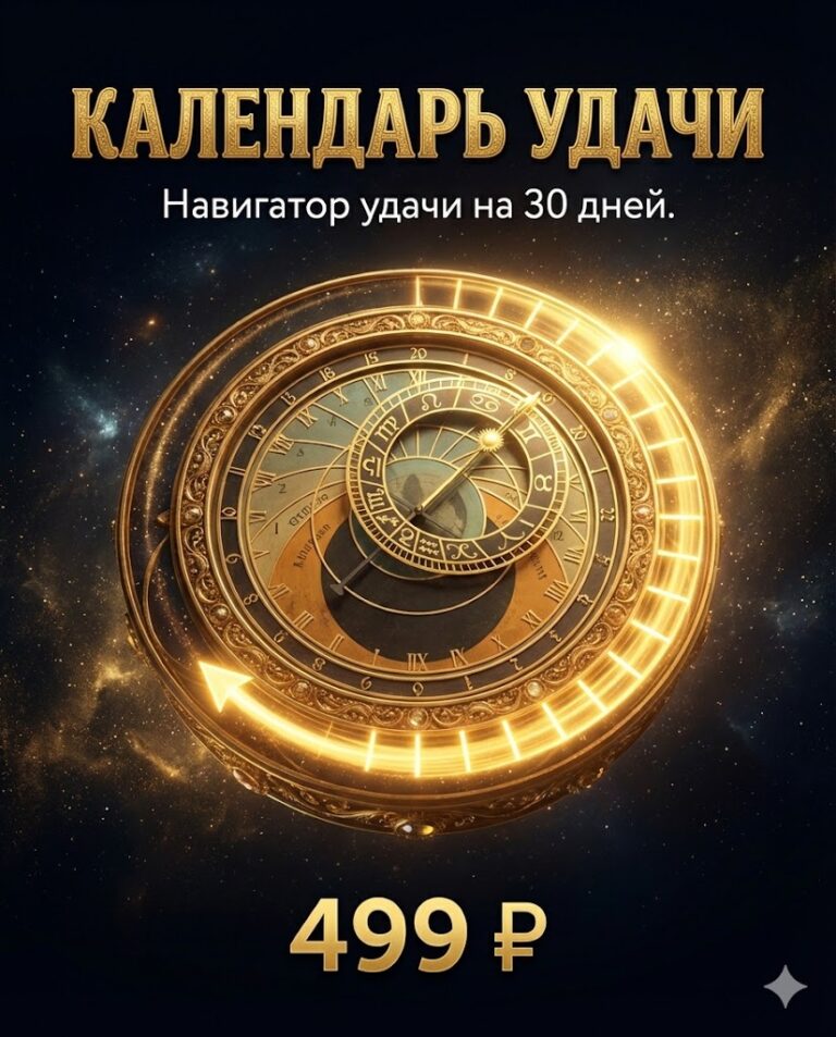 4. Календарь удачи (30 дней) — 499 ₽